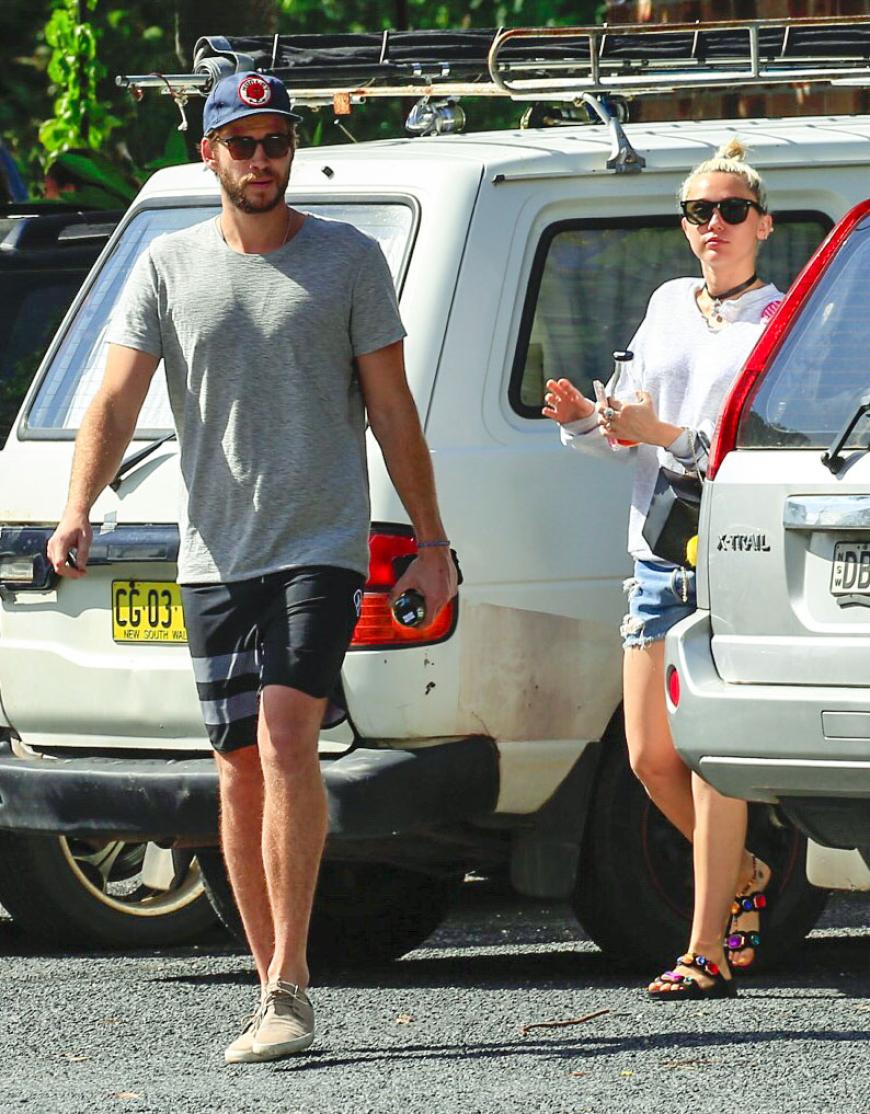 Liam Hemsworth und Miley Cyrus sind derzeit in Australien.