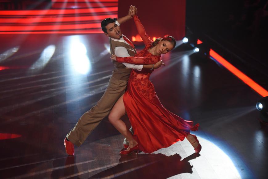 Zusammen mit ihrem Tanzpartner Erich Klann bekam sie insgesamt 30 Punkte.