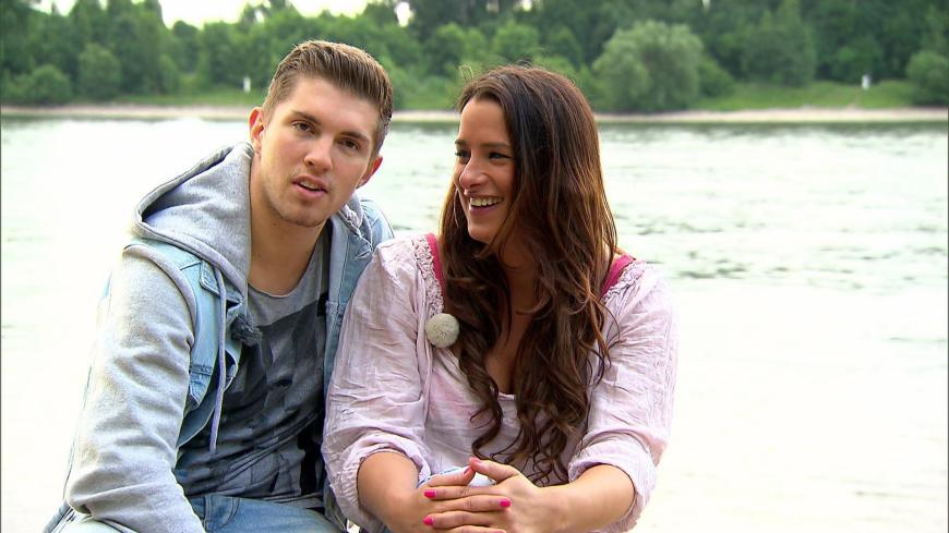 Süßes Paar: Bald wird Joey Heindle seine Verlobte Justine heiraten. 