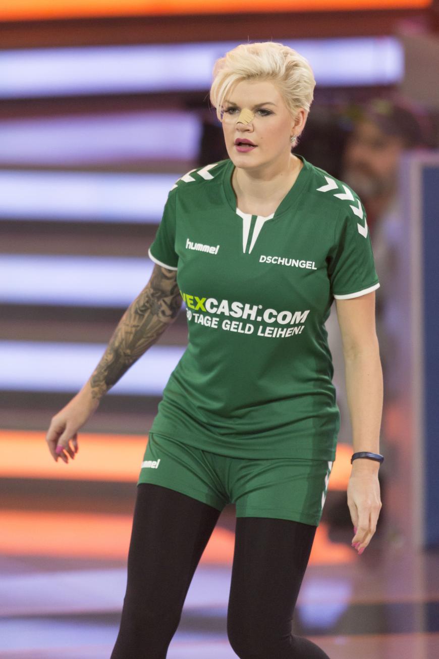 Melanie Müller bei der Völkerball-Meisterschaft von ProSieben