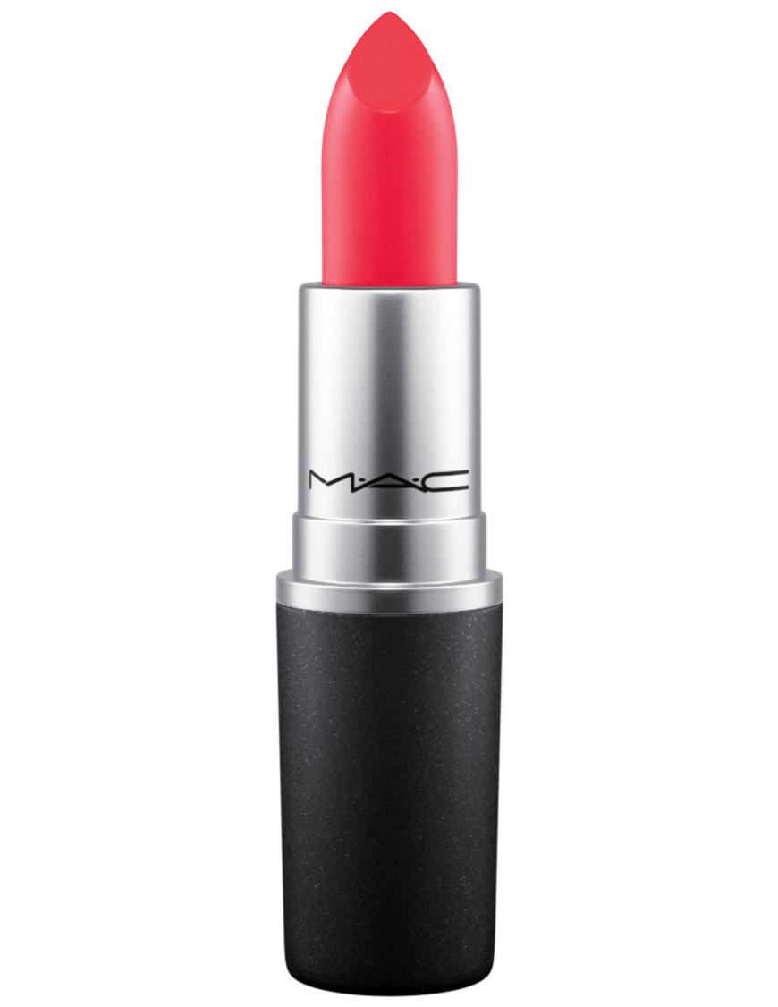 Koralle: „Flocking Fabulous“- Lippenstift von Mac, aus der „Flamingo Park“-Kollektion, ca. 21 Euro