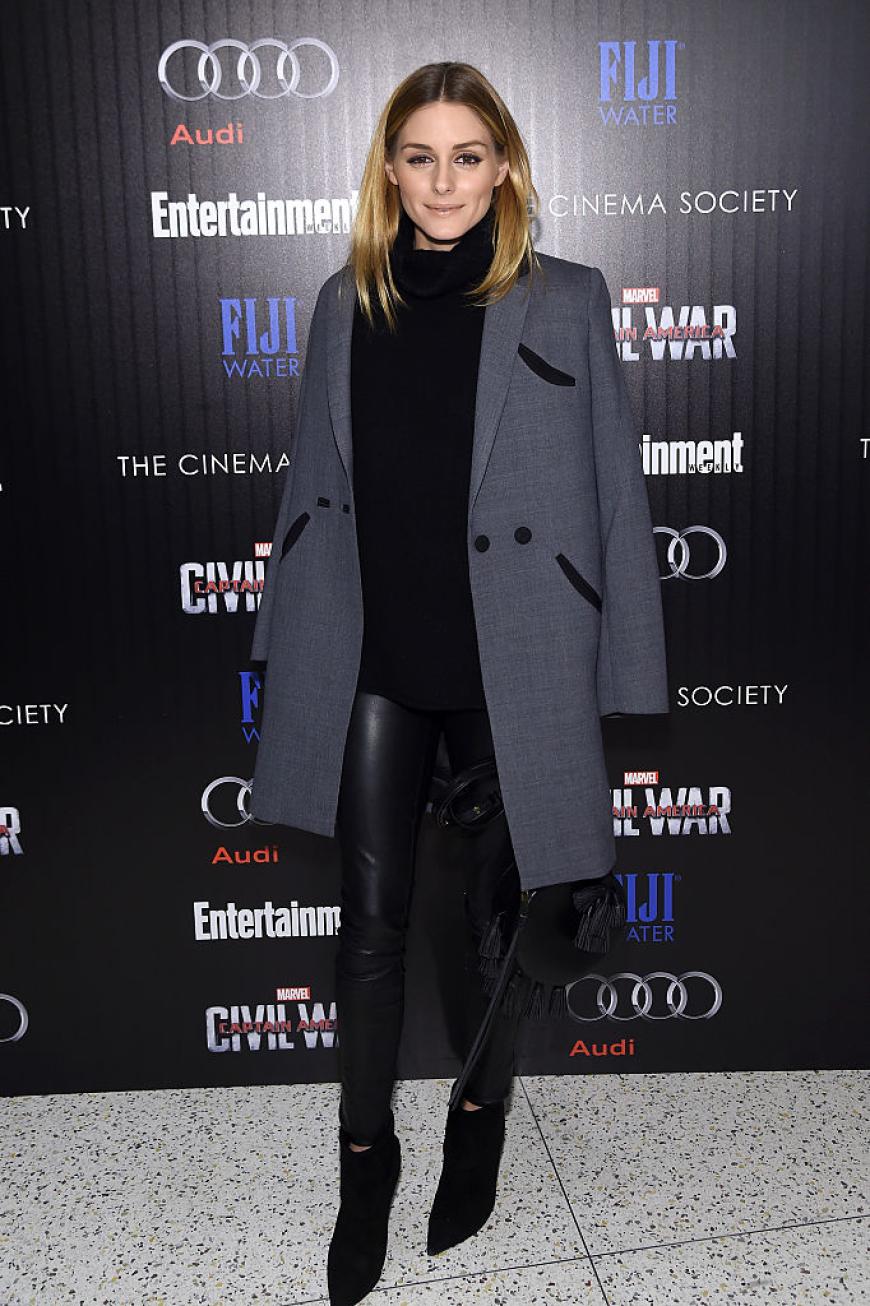 Hat sich Olivia Palermo in der Jahreszeit vertan? Schön ist das Outfit, das die Moderatorin bei einem Filmscreening in New York trug, schon, aber irgendwie sieht es doch sehr winterlich aus.