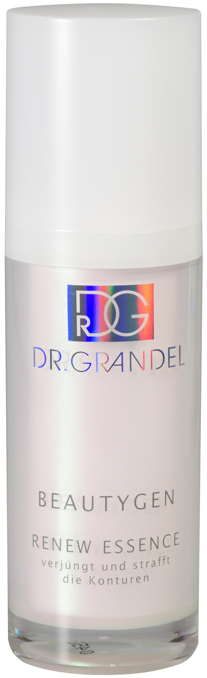 „Beautygen Renew Essence“ von Dr. Grandel, strafft die Konturen, ca. 65 Euro