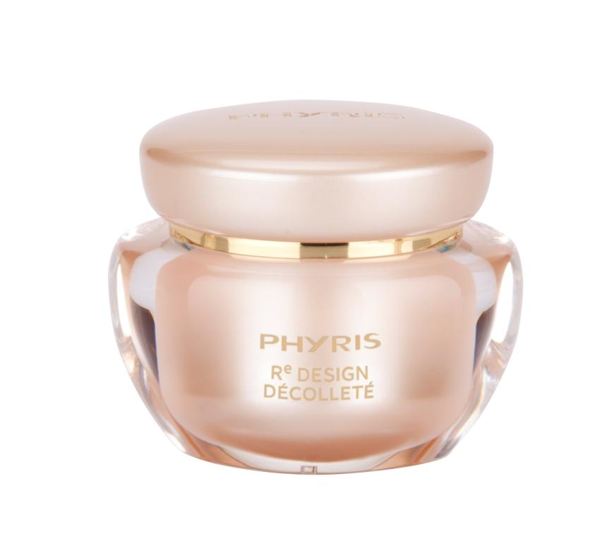 „Redesign Décolleté“ von Phyris, mit einem straf- fenden Extrakt der Rotalge, ca. 34 Euro, phyris.de