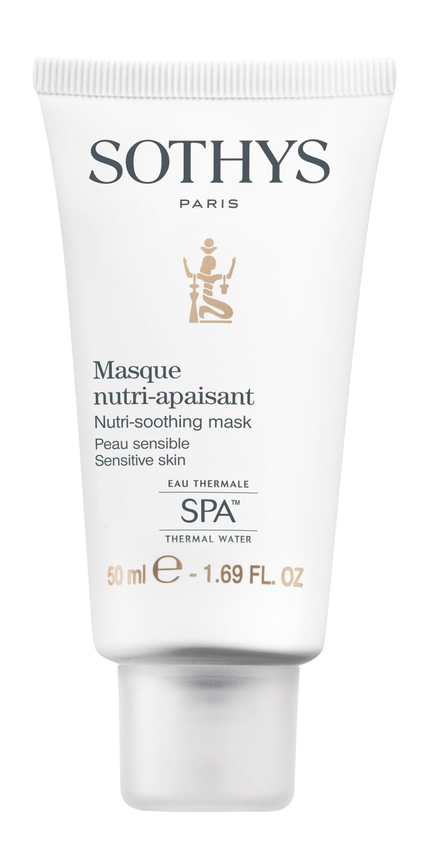 „Reichhaltig-hautbesänftigende Maske“ von Sothys, mit abschwellender Wirkung, ca. 32 Euro, sothys.de