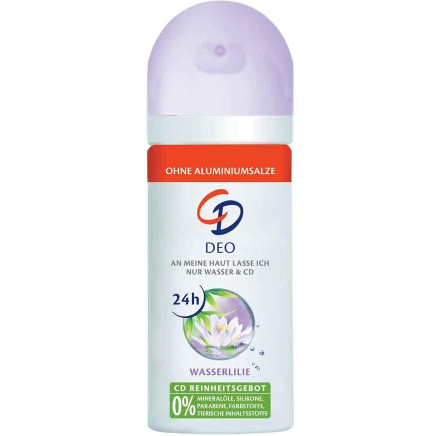 PURE FRISCHE „Deo Spray“ von CD, in Miniformat mit Wasserlilienextrakt, ca. 1 Euro