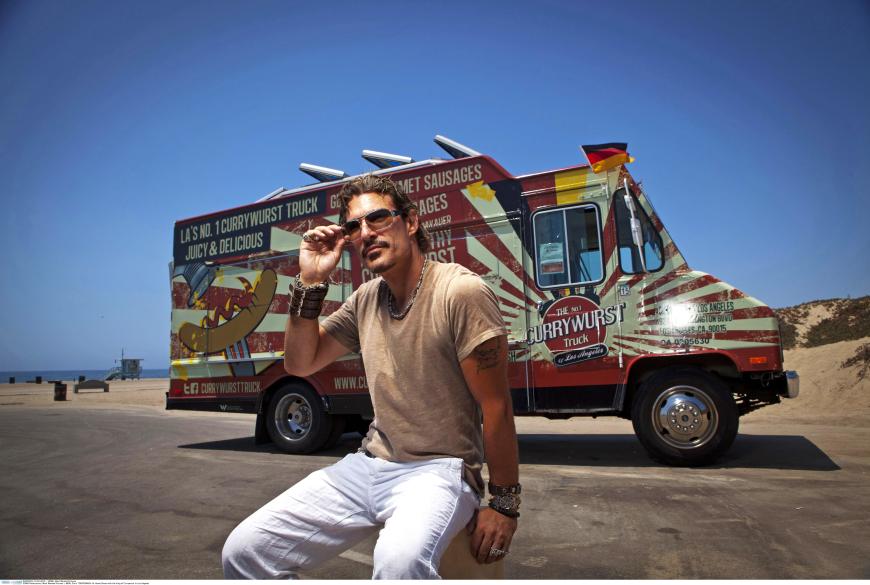 Chris Töpperwien klagt im OK!-Talk über den Stress, den seine Foodtrucks mit sich bringen.