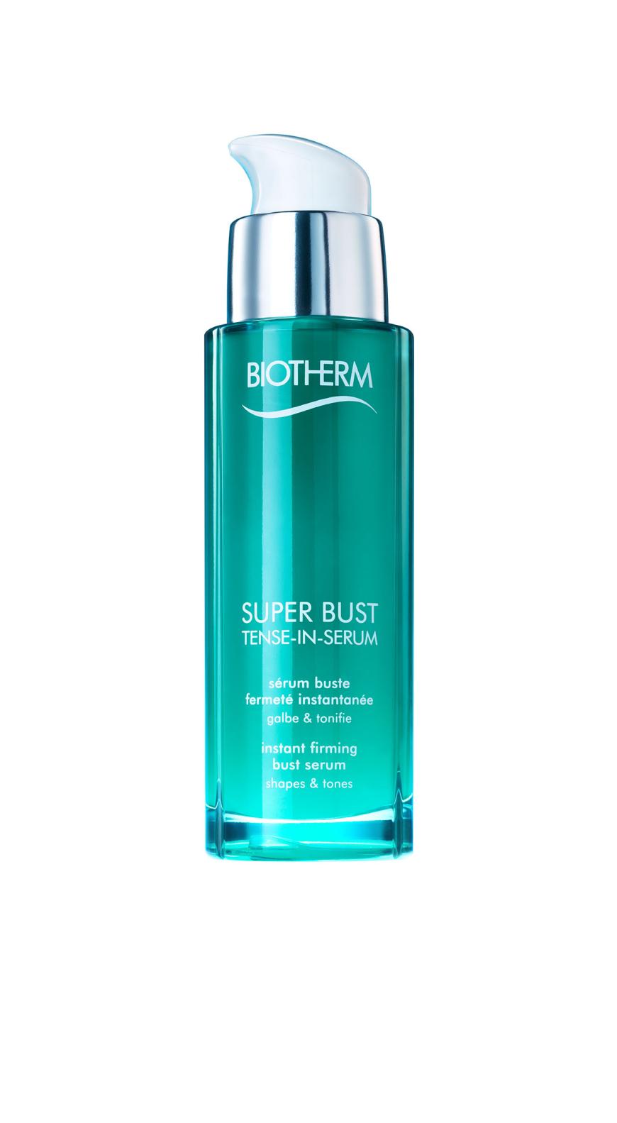 „Super Bust Tensein Serum“ von Biotherm, strafft die Brust, ca. 43 Euro
