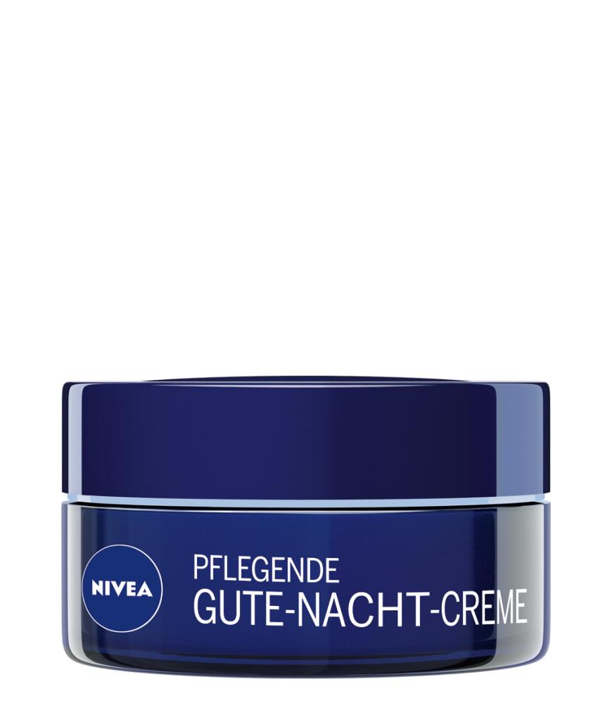„Pflegende Gute Nacht Creme“ von Nivea, mit Vitamin E, ca. 5 Euro