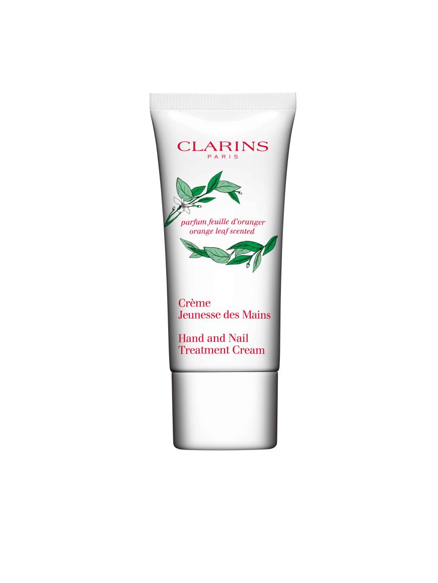 „Crème Jeunesse des Mains“ von Clarins gegen Pigment flecken, ab ca. 10 Euro