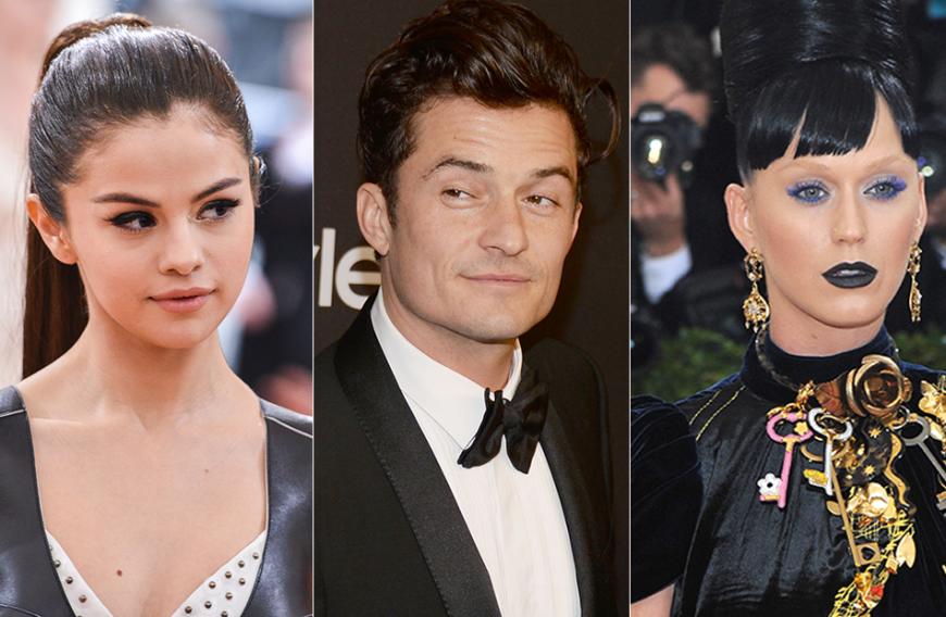 Was ist denn da los? Eigentlich ist Orlando Bloom mit Katy Perry (r.) liiert, wurde jetzt aber turtelnd mit Selena Gomez (l.) erwischt.