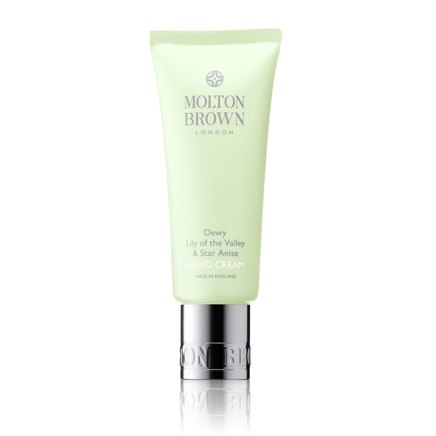 „Dewy Lily of the Valley & Star Anise“ Handcreme von Molton Brown, ca. 12 Euro