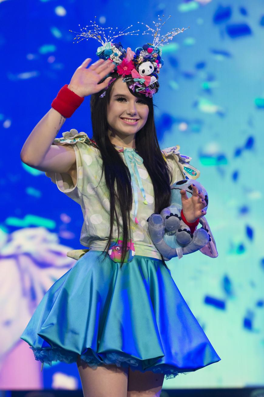 Jamie-Lee nach ihrem Sieg beim deutschen Vorentscheid für den Eurovision Song Contest 2016.