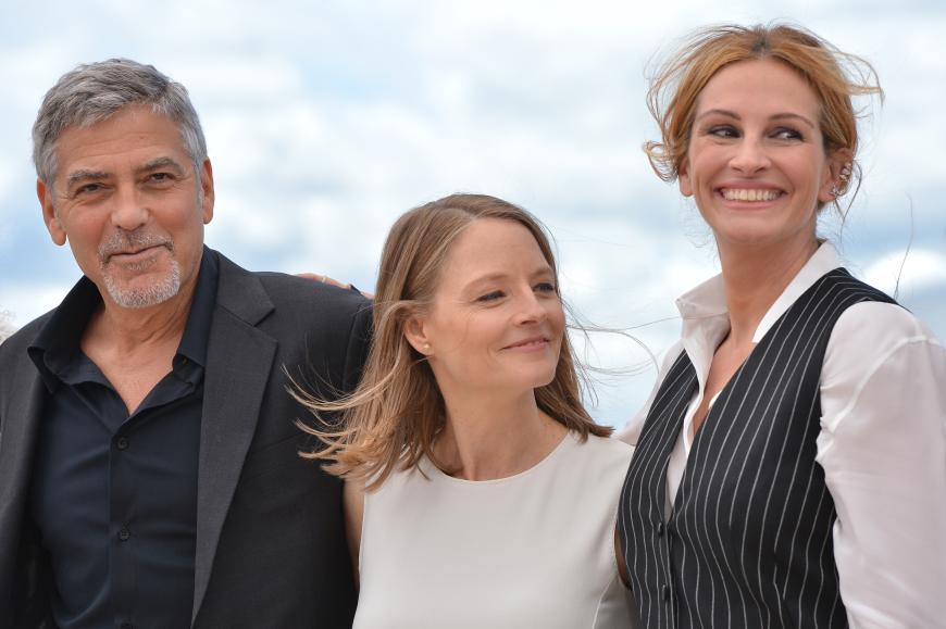 Hollywood-Dreamteam: George Clooney, Jodie Foster und Julia Roberts stellen ihren Film „Money Monster