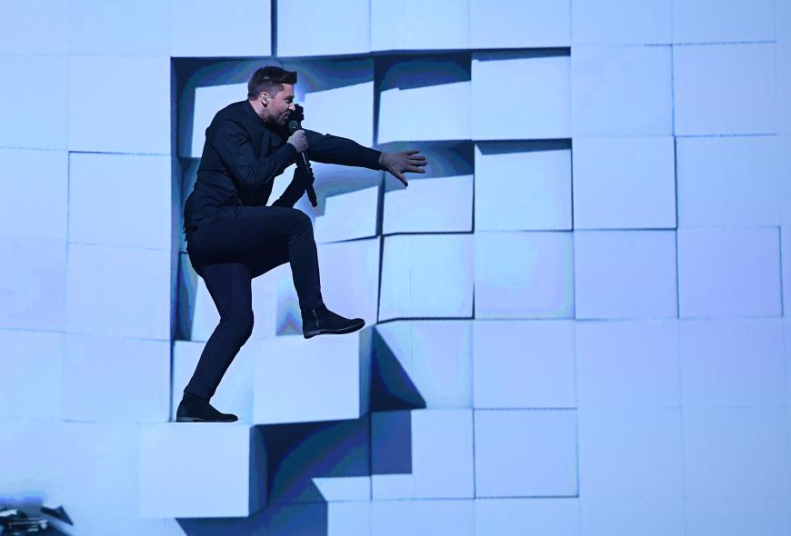 Russland setzte mit Sergey Lazarev auf einen prominenten Sänger und eine aufwendige Bühnenshow und sicherte sich damit Platz 3.