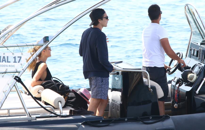 Heidi Klum und Vito Schnabel auf dem Weg von Cannes nach Antibes an der Côte d’Azur.