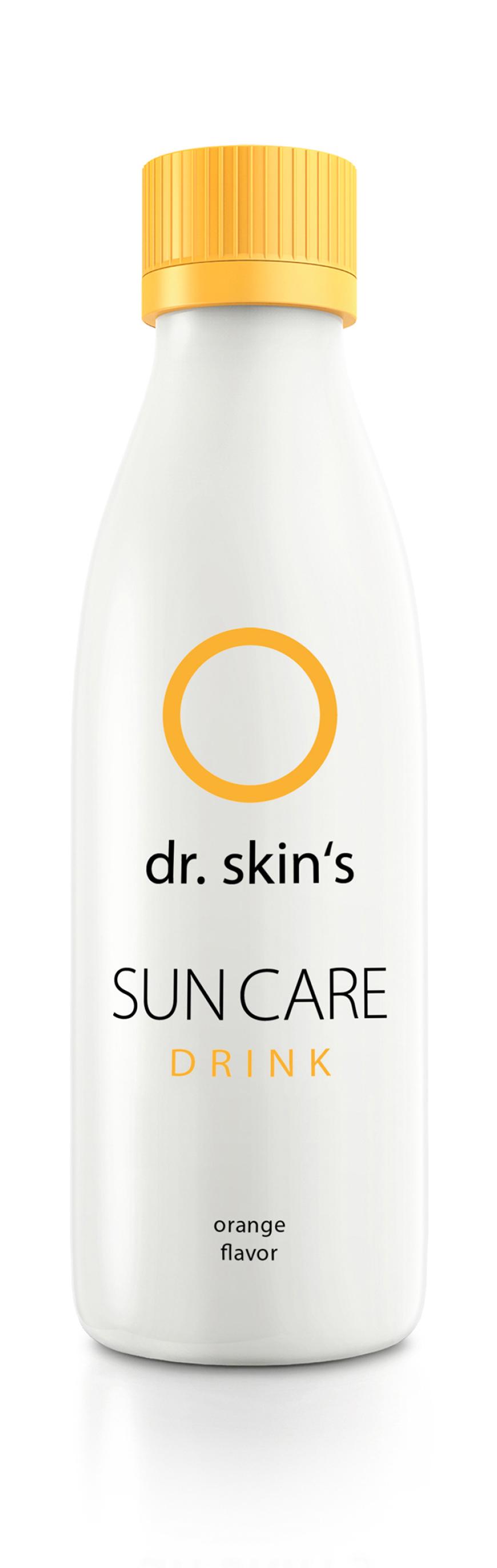 „Sun Care Drink“ von Dr. Skin‘s, antioxidativer Sonnenschutz , ca. 15 Euro (5 St.), dr-skins.de