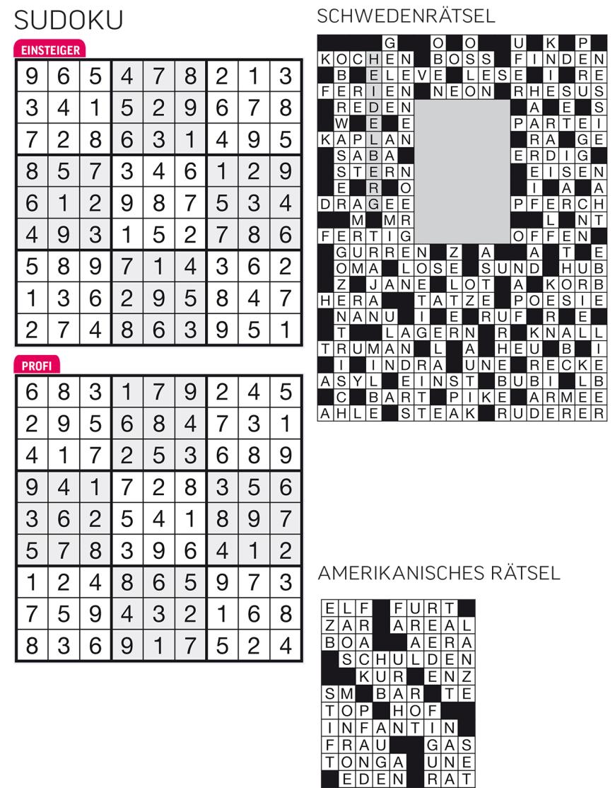 Sudoku- und Rätselauflösung ab Magazin 01/2015 - Bild 111