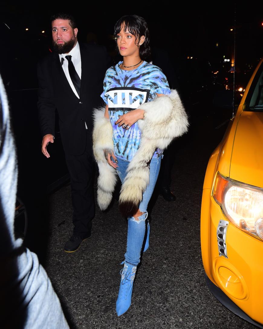 Rihanna kommt am New Yorker Club