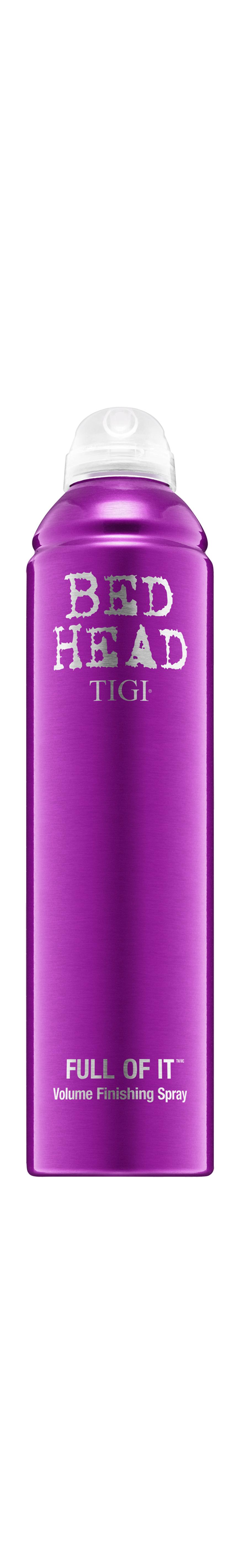 Volume Haarspray: „Full of it – Volumen Finish Spray“ von Tigi, ca. 21 Euro, beim Friseur