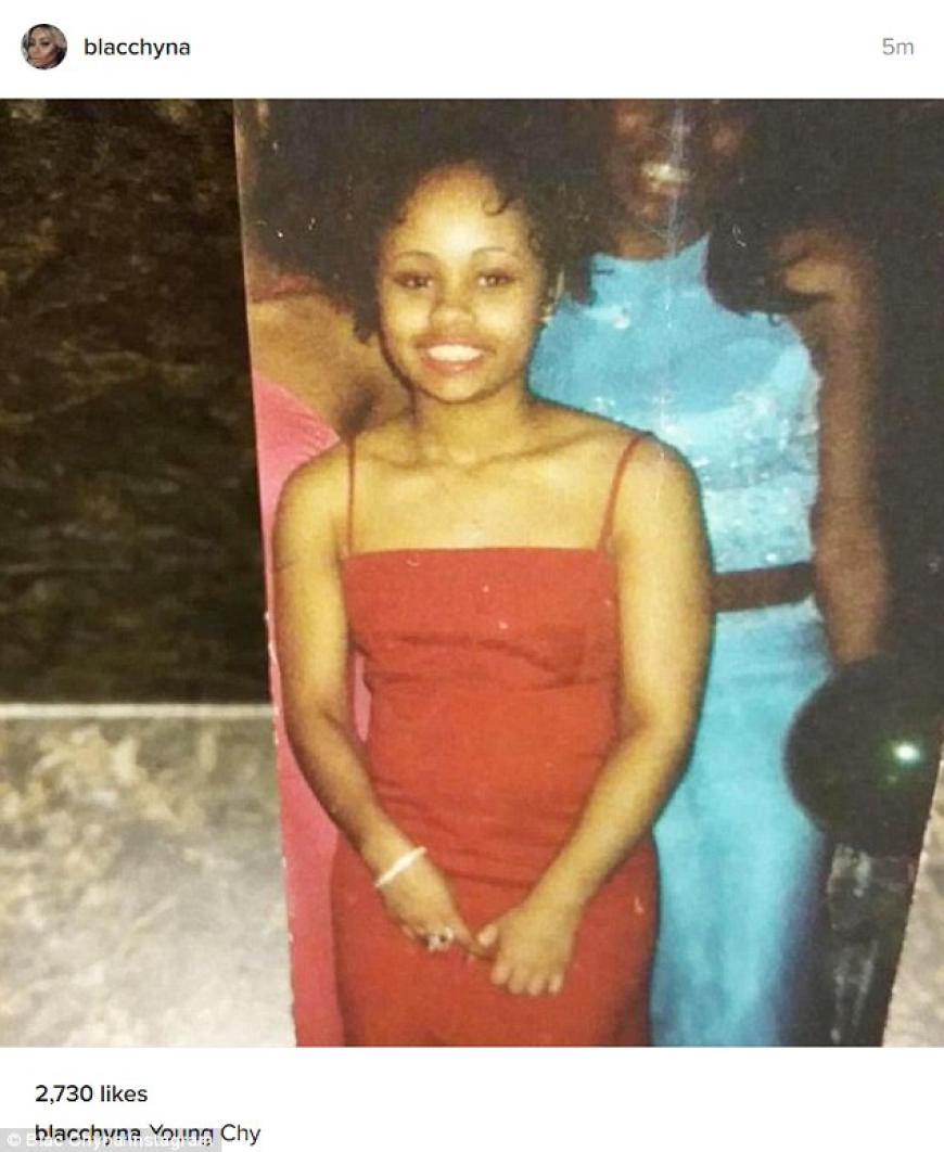 ... und früher. Das Throwback-Foto postete Blac Chyna auf ihrer Instagram-Seite.