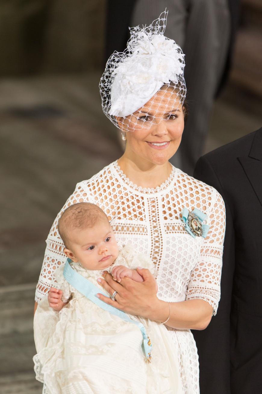 Prinzessin Victoria mit Prinz Oscar.