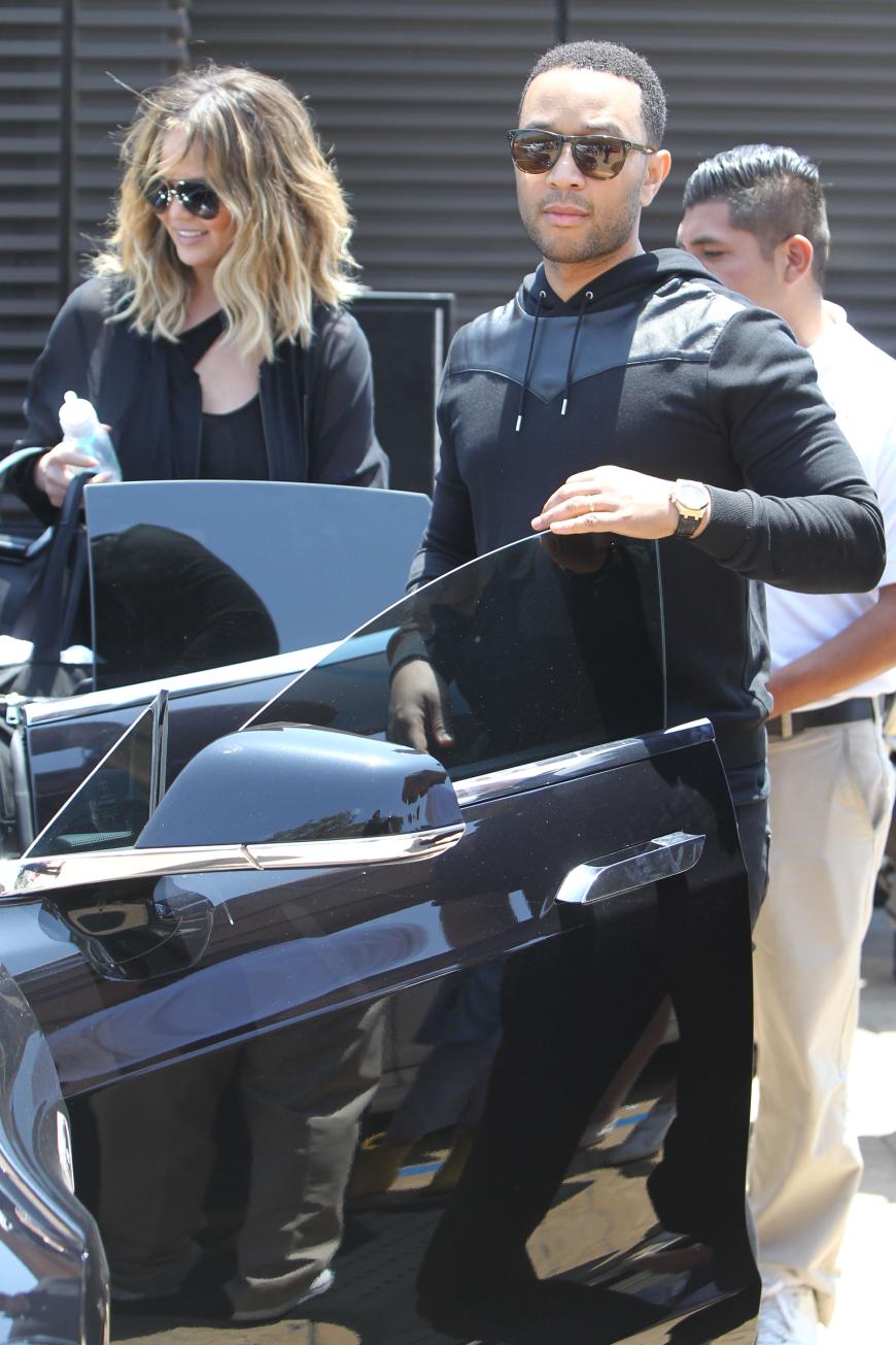 Chrissy Teigen und John Legend nach dem Brunch mit Kim und Kanye.