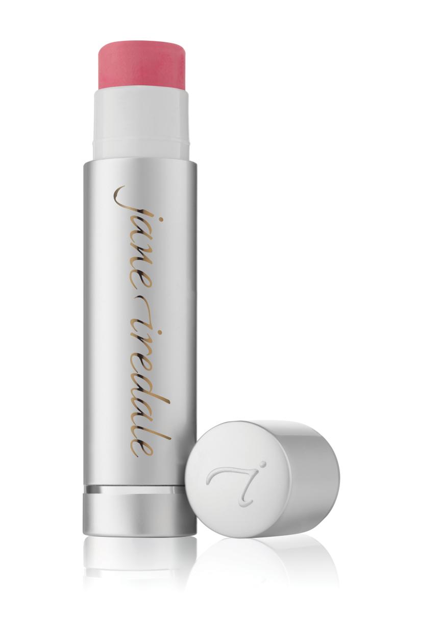 „Lip Drink“-Balm von Jane Iredale, in „Flirt“, ca. 18 Euro, zeitwunder-shop.de
