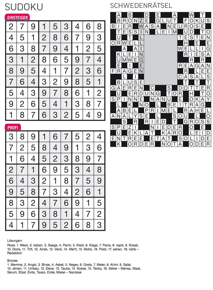 Sudoku- und Rätselauflösung ab Magazin 01/2015 - Bild 110