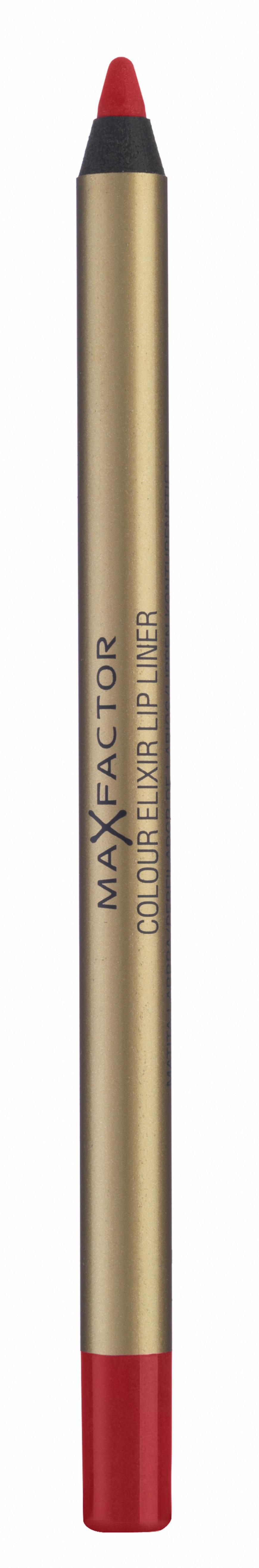 „Colour Elixir Lip Liner“ von Max Factor, in „Red Rush“, ca. 7 Euro