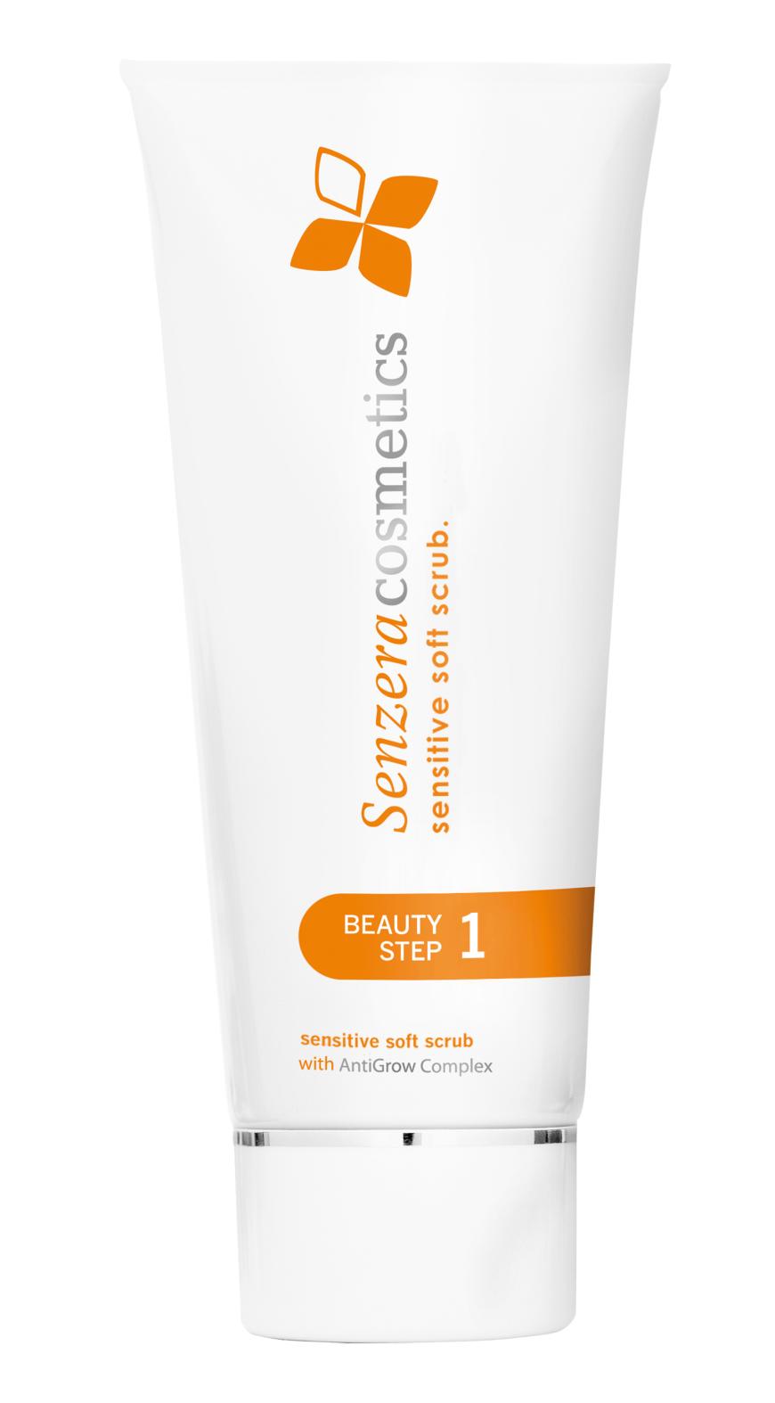 „Sensitive Soft Scrub“ von Senzera Cosmetics, ca. 14 Euro, senzera.com