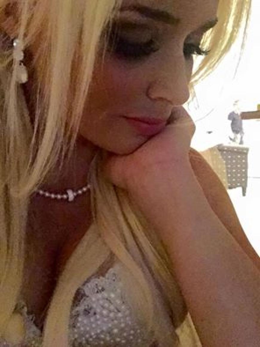 Daniela Katzenberger, wenige Minuten vor der Hochzeit: