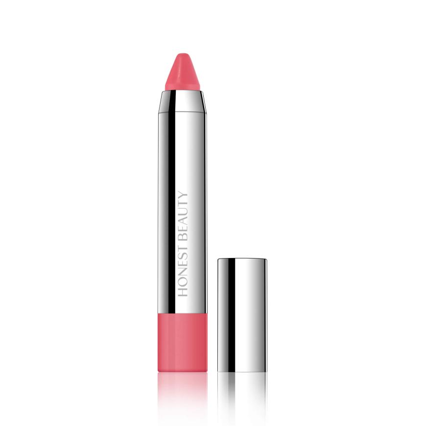 ALL TIME FAVOURITE „Der Stick sorgt für einen frischen Farbakzent auf den Lippen“ – „Truly Kissable Lip Crayon“ von Honest Beauty, ca. 20 Euro, honestbeauty.com