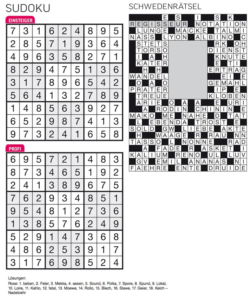 Sudoku- und Rätselauflösung ab Magazin 01/2015 - Bild 109