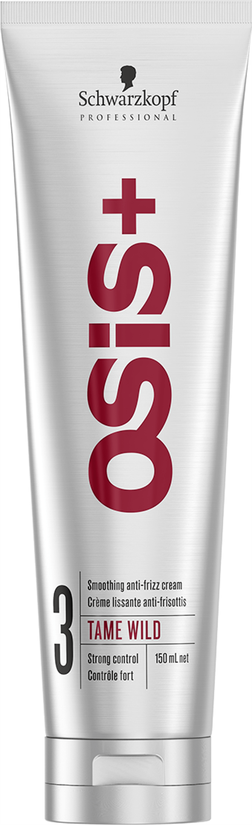 SLEEK LOOK „Osis + Tame Wild“-Anti Fritz Cream von Schwarzkopf Professional, ca. 17 Euro, beim Friseur