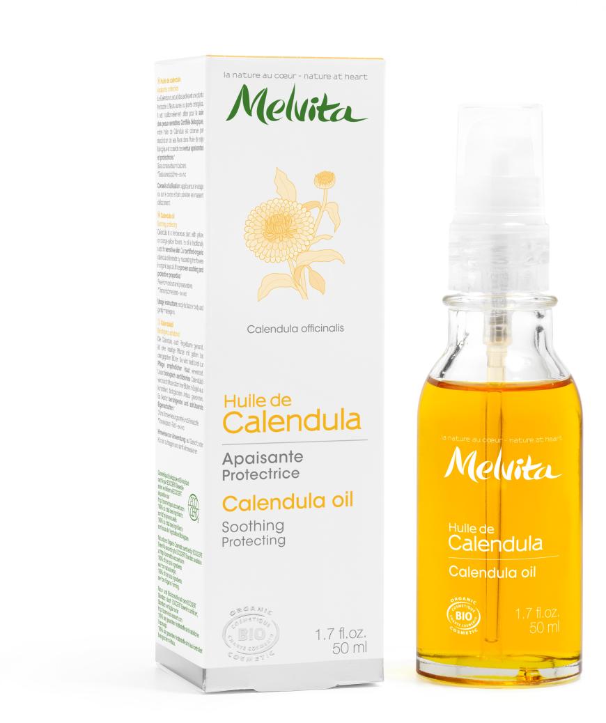 „Calendula Oil“ von Melvita, für empfindliche Haut, ca. 16 Euro, de.melvita.com