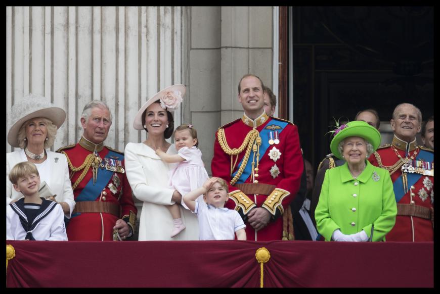 Ein Teil der royalen Familie: Herzogin Kate und Prinz William feiern mit ihren Kindern George und Charlotte und