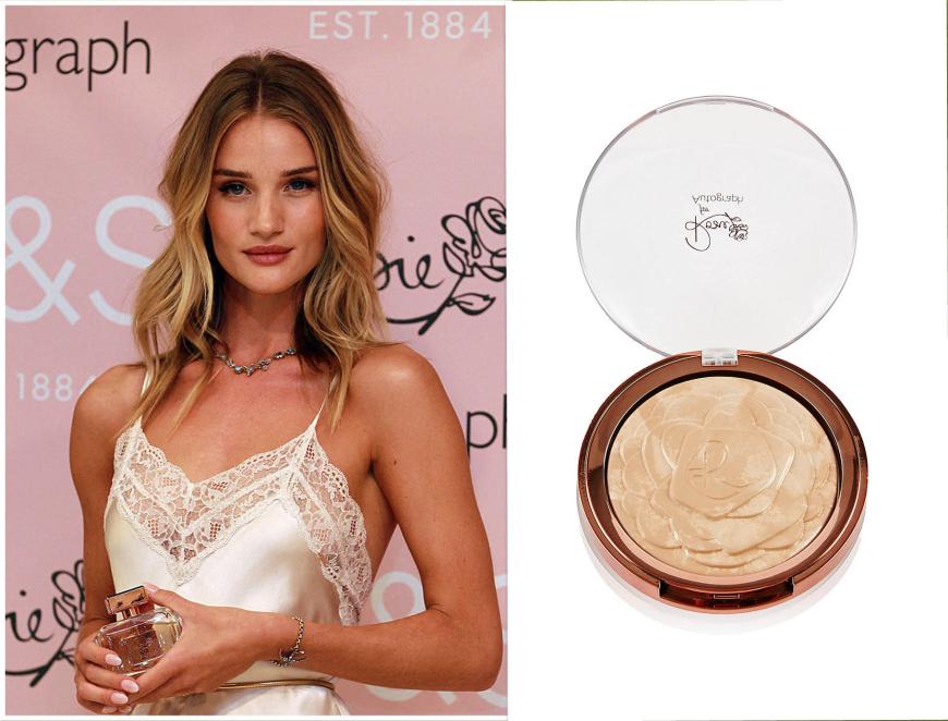 Bronzer von Rosie Huntington-Whiteley „Insta Glow Matte Bronzer“ im Metallic-Look, ca. 25 Euro