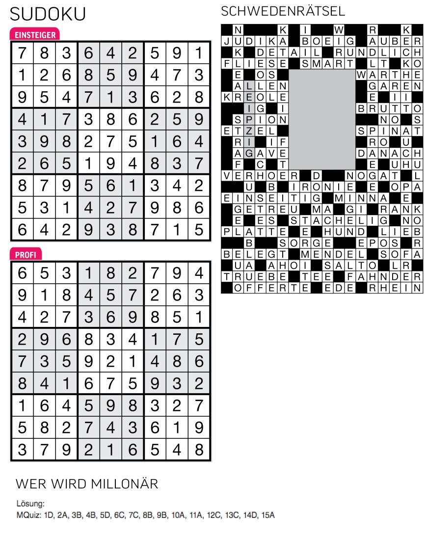 Sudoku- und Rätselauflösung ab Magazin 01/2015 - Bild 108