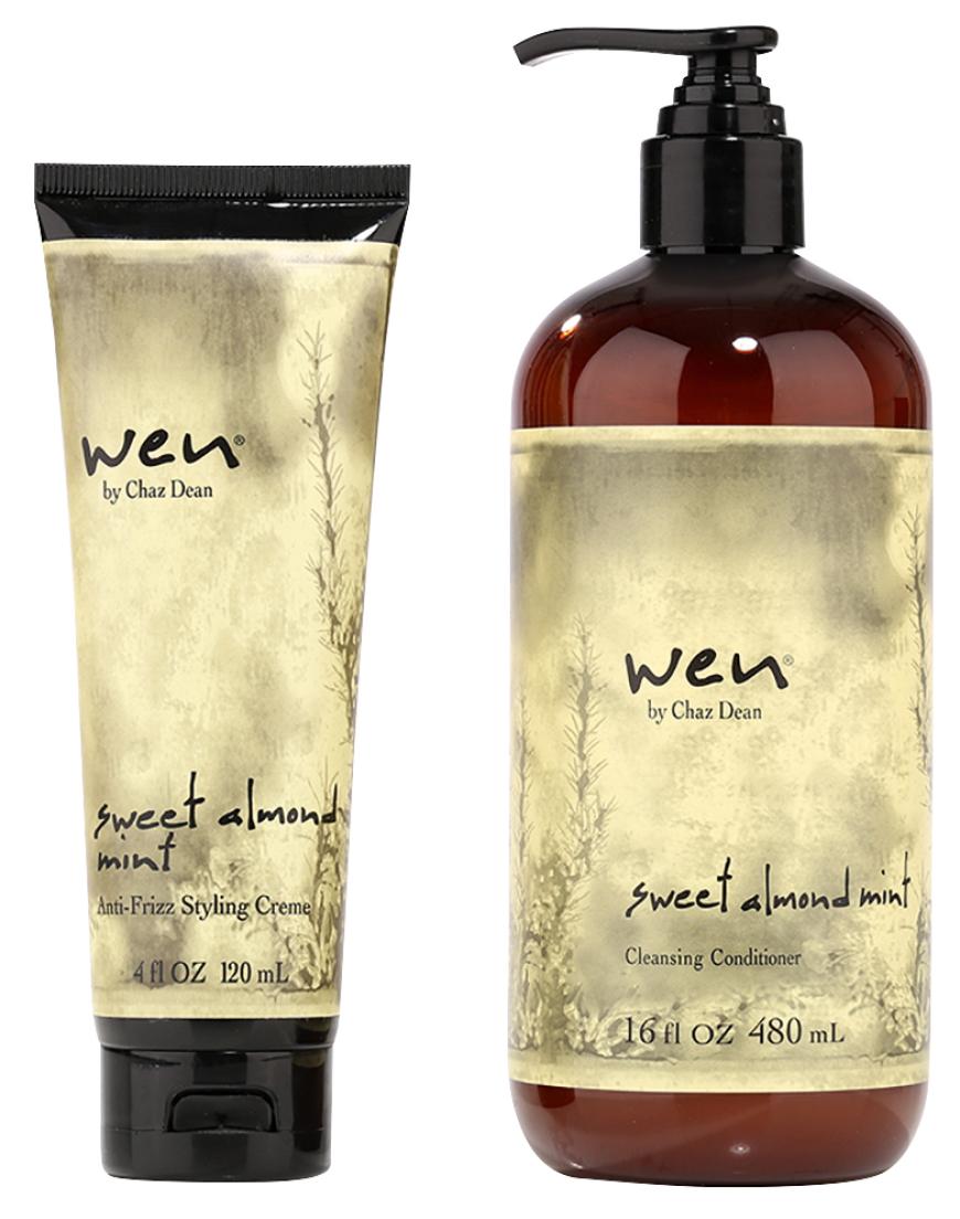 Volumengeber: „Sweet Almond Mint Cleansing Conditioner“ von Wen by Chaz Dean, ca. 40 Euro, qvc.de