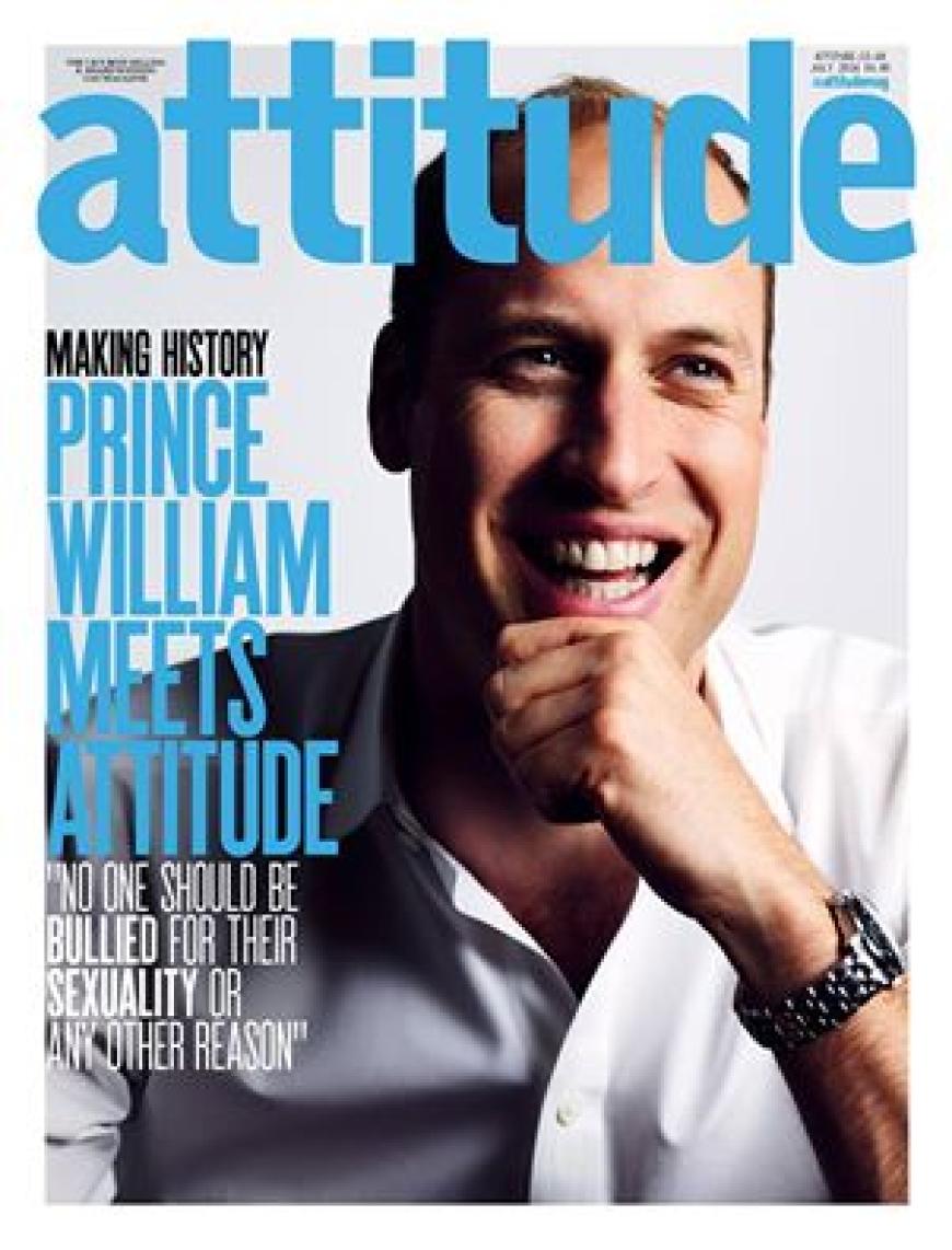 Prinz William auf dem Cover des Schwulenmagazins