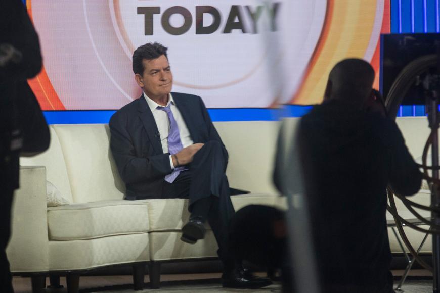 Im November 2015 machte Charlie Sheen in der Show
