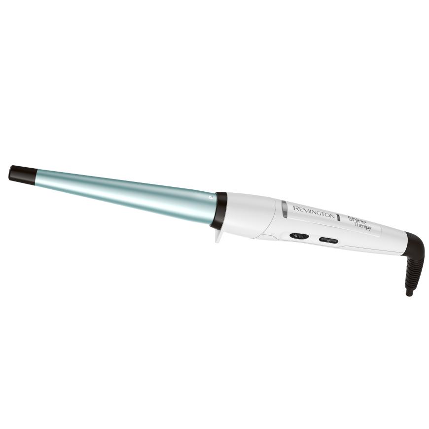 Kegelförmiger „Shine Therapy Lockenstab“ von Remington, ca. 40 Euro