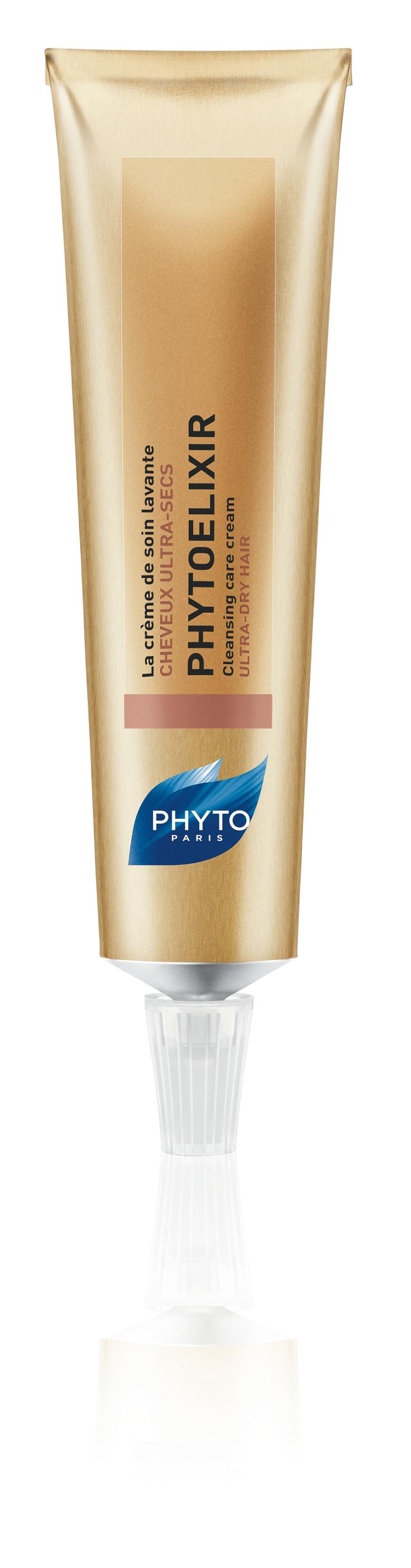Ohne Silikone: „Phytoelixier“-Haarwaschcreme von Phyto, mit Macadamia-Öl, ca. 18 Euro, beim Friseur