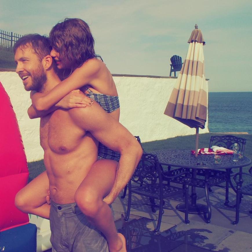 Huckepack durch den Instagram-Kanal: Solche Bilder will Calvin Harris nicht mehr auf seinem Account haben.