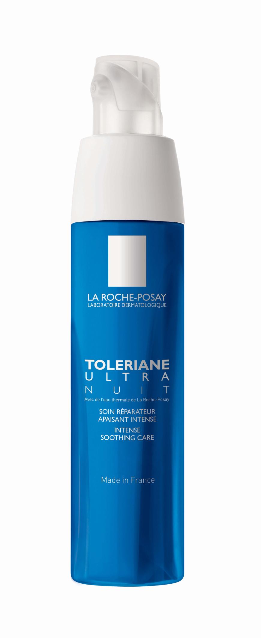 „Toleriane Ultra Nacht“ von La Roche-Posay, wirkt mit Carnosin und Vitamin E, ca. 23 Euro, in Apotheken
