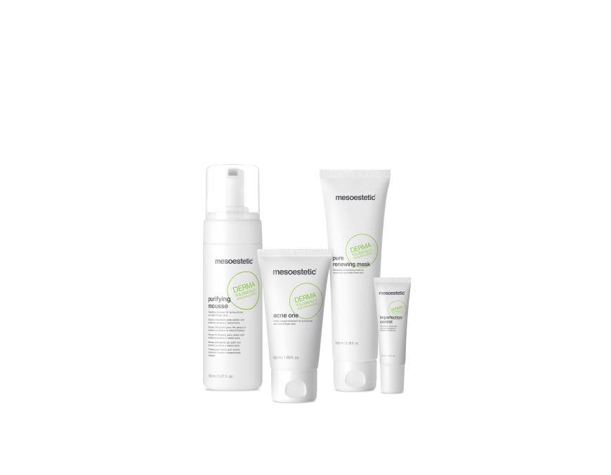 „AcneOne“ von Mesoestetic, reduziert die Talgproduktion und hemmt Entzündungen, ca. 37 Euro, skincare-shop.de