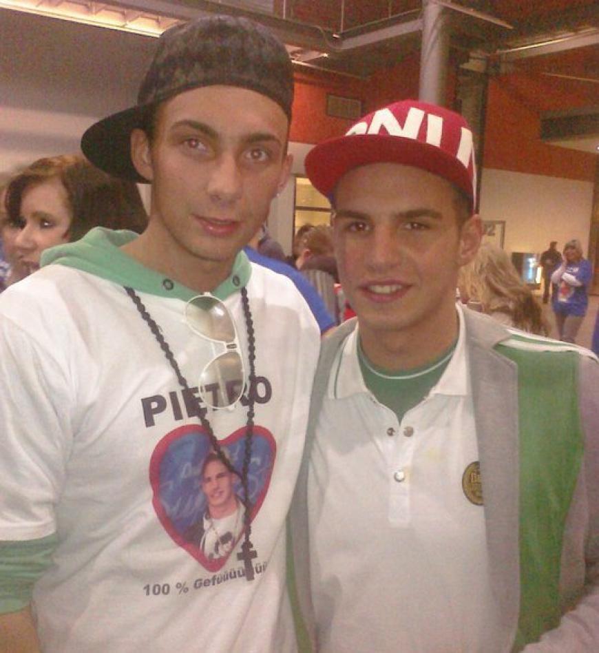 Marco Lombardi mit seinem berühmten Bruder Pietro (r.)