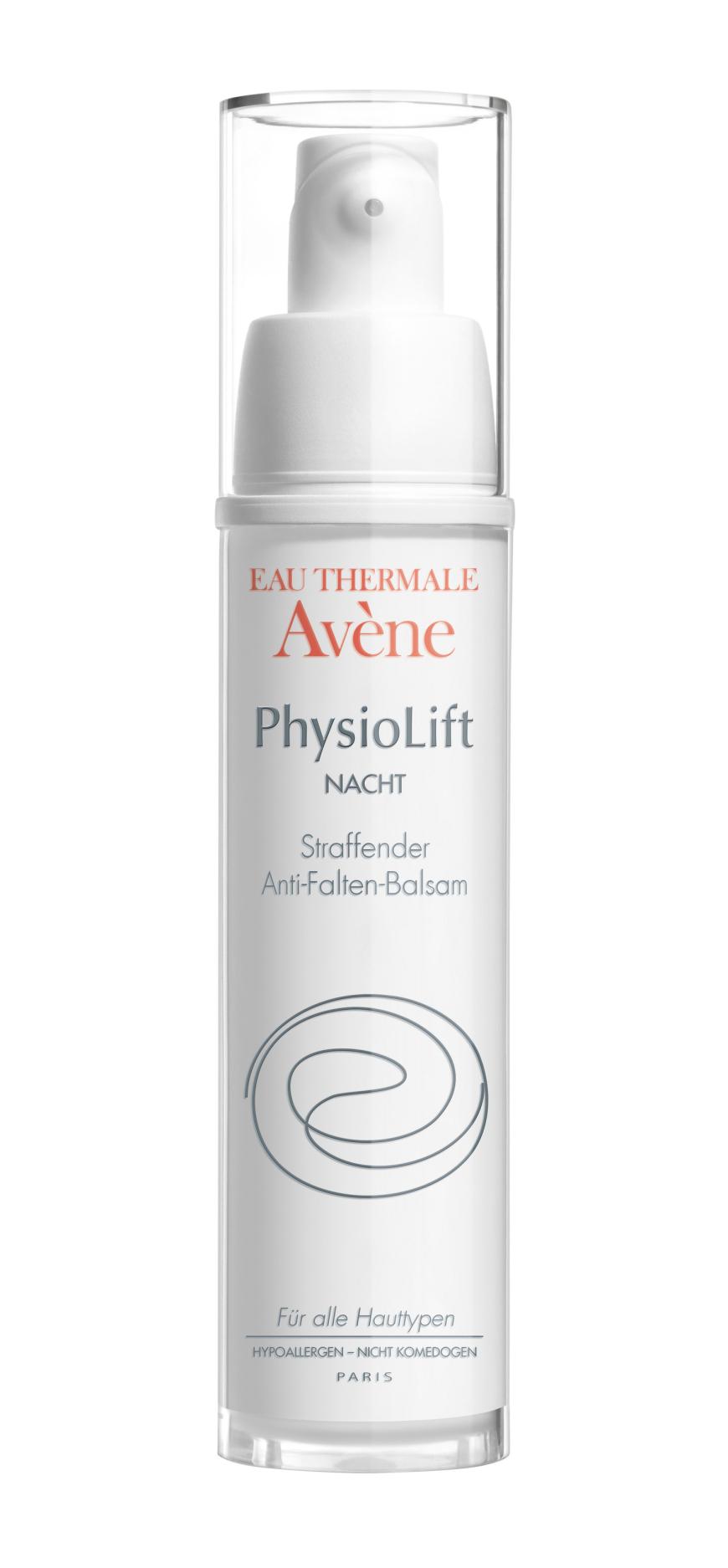 „Physiolift Nacht“ von Avène, ca. 32 Euro, ab Juli, in Apotheken