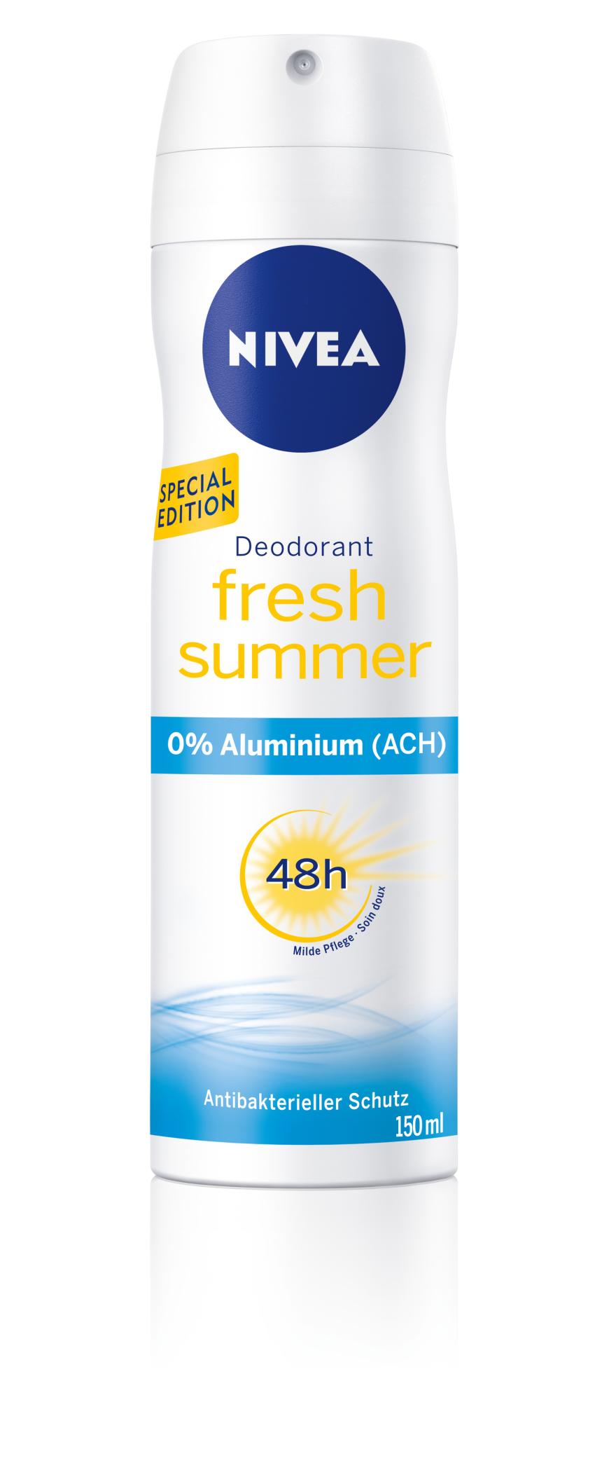 „Fresh Summer Deodorant“- Spray von Nivea, ca. 2 Euro, limitiert